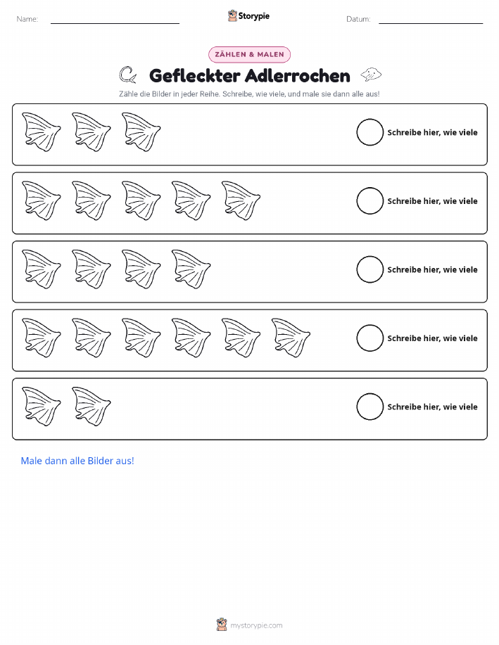 Zählen & Ausmalen