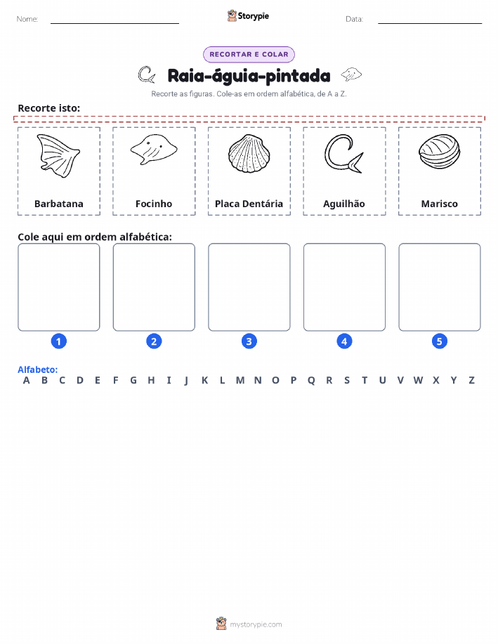 Recortar & Colar Alfabeto