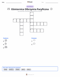 Podgląd drukowalnego arkusza ćwiczeń Ośmiornica olbrzymia