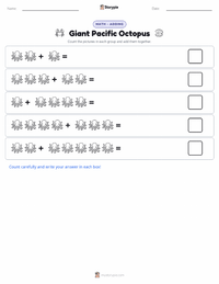 Giant Pacific Octopus printable worksheet preview