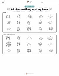 Podgląd drukowalnego arkusza ćwiczeń Ośmiornica olbrzymia