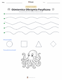 Podgląd drukowalnego arkusza ćwiczeń Ośmiornica olbrzymia