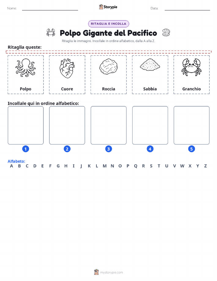 Taglia & Incolla Alfabeto