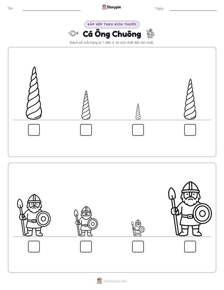 Thứ Tự Kích Thước