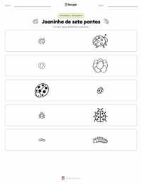 Prévia da folha de atividades imprimível Joaninha-de-sete-pintas (Joaninha)