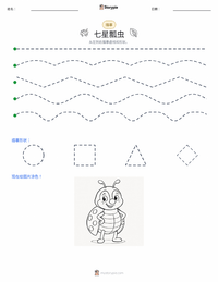 七星瓢虫 可打印工作表预览