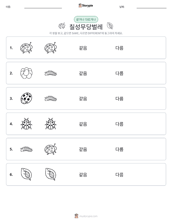 같은 것 또는 다른 것