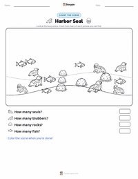 Harbor Seal printable worksheet preview