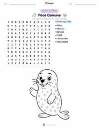 Anteprima della scheda stampabile di Foca comune