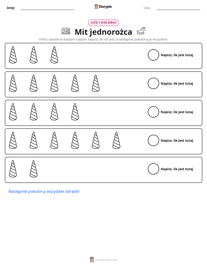 Liczenie i Kolorowanie