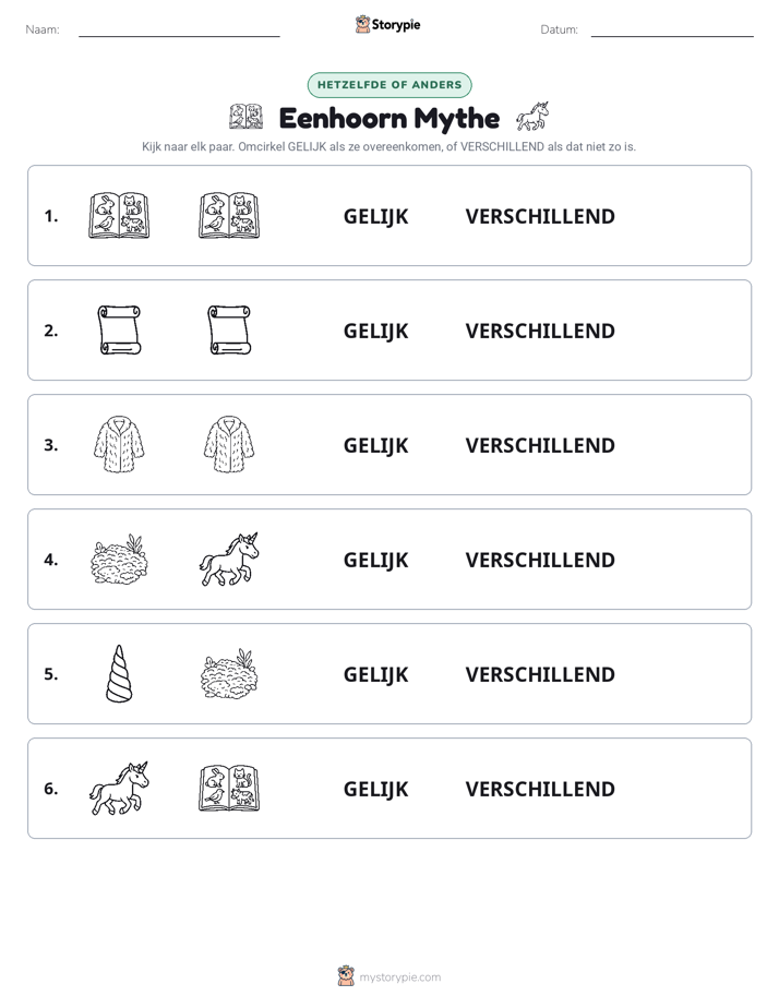 Zelfde of Verschillend