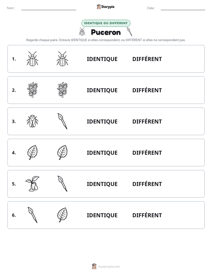 Identique ou Différent