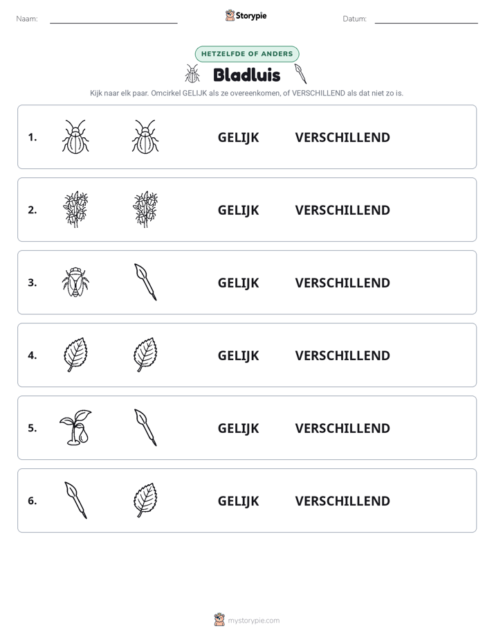 Zelfde of Verschillend