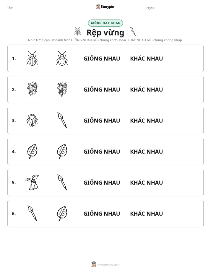 Giống Hay Khác