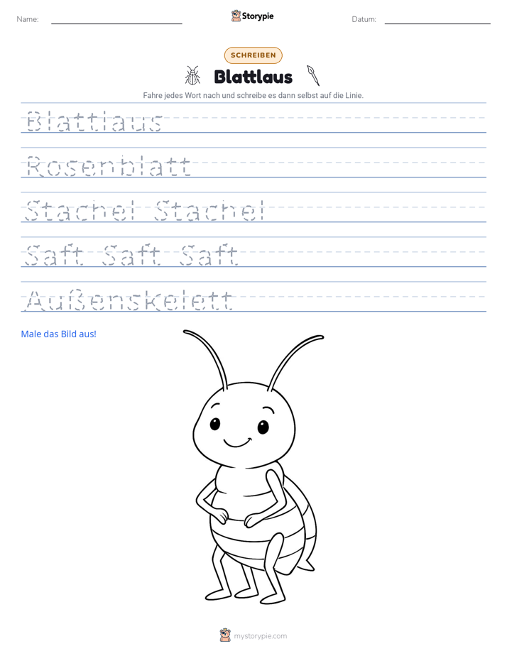 Schreibübung