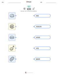 蛤蜊 可打印工作表预览