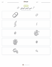 معاينة ورقة العمل القابلة للطباعة تنين البحر المورق
