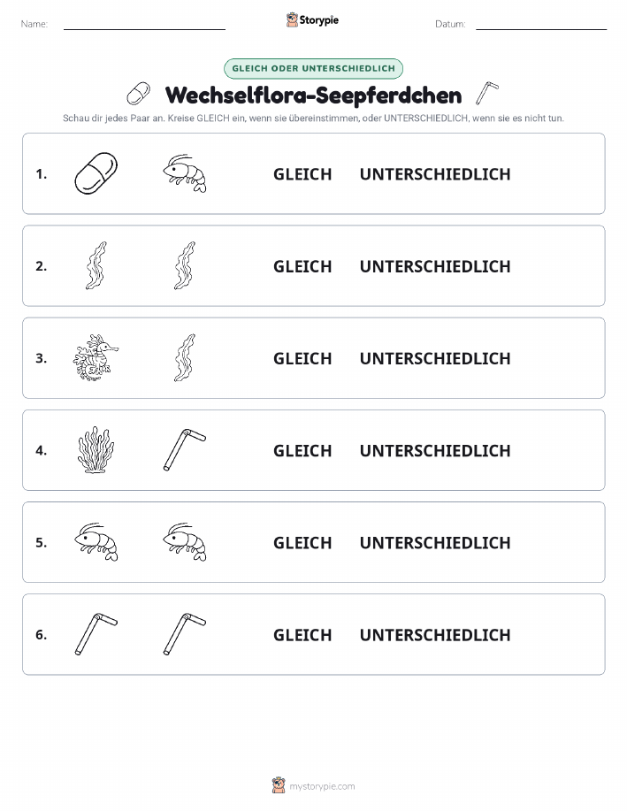 Gleich oder Anders