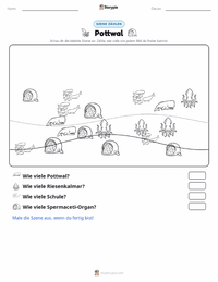 Pottwal druckbare Arbeitsblatt Vorschau