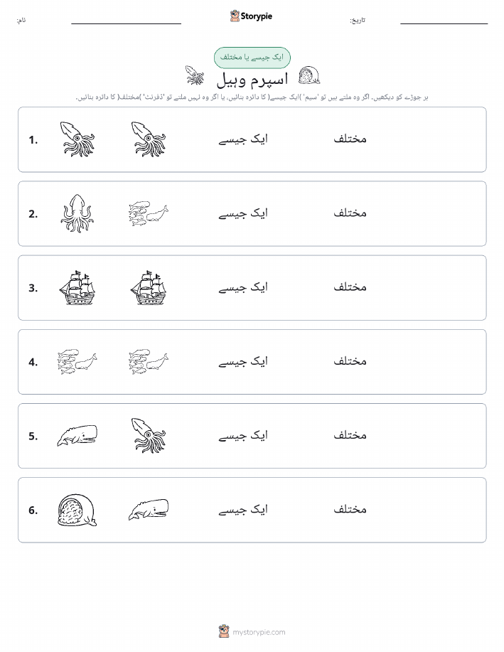 ایک جیسا یا مختلف