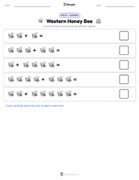 Western Honey Bee printable worksheet preview