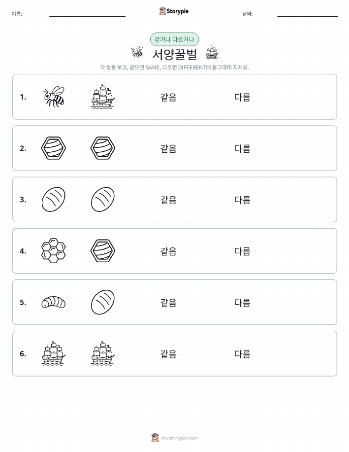 같은 것 또는 다른 것