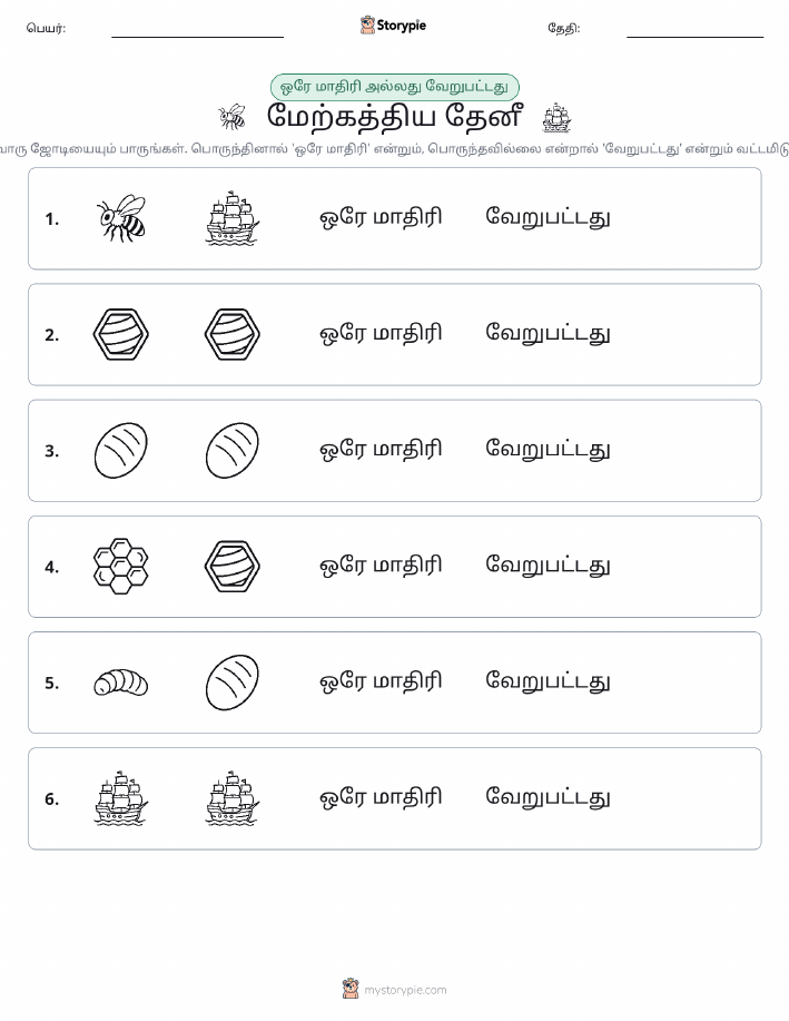 அதே அல்லது மாறுபட்டது
