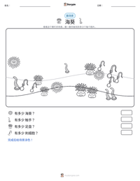 海葵 可打印工作表预览
