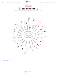 Sea Anemone printable worksheet preview