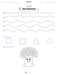 Sea Anemone printable worksheet preview
