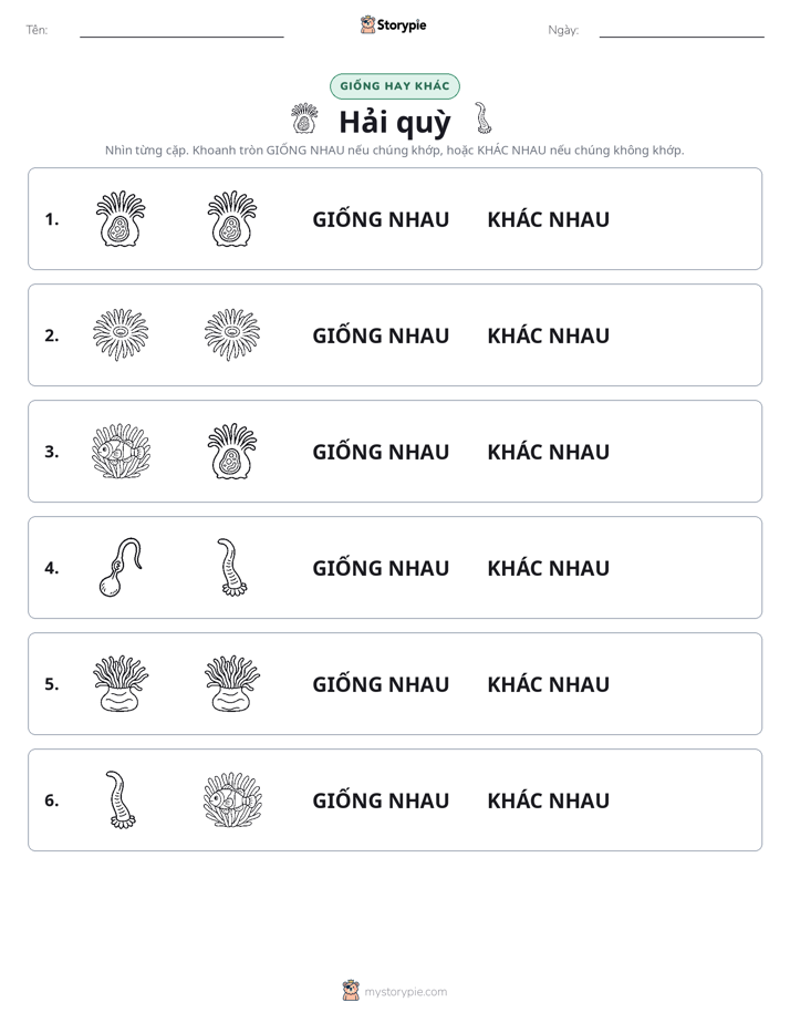 Giống Hay Khác