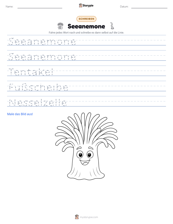 Schreibübung