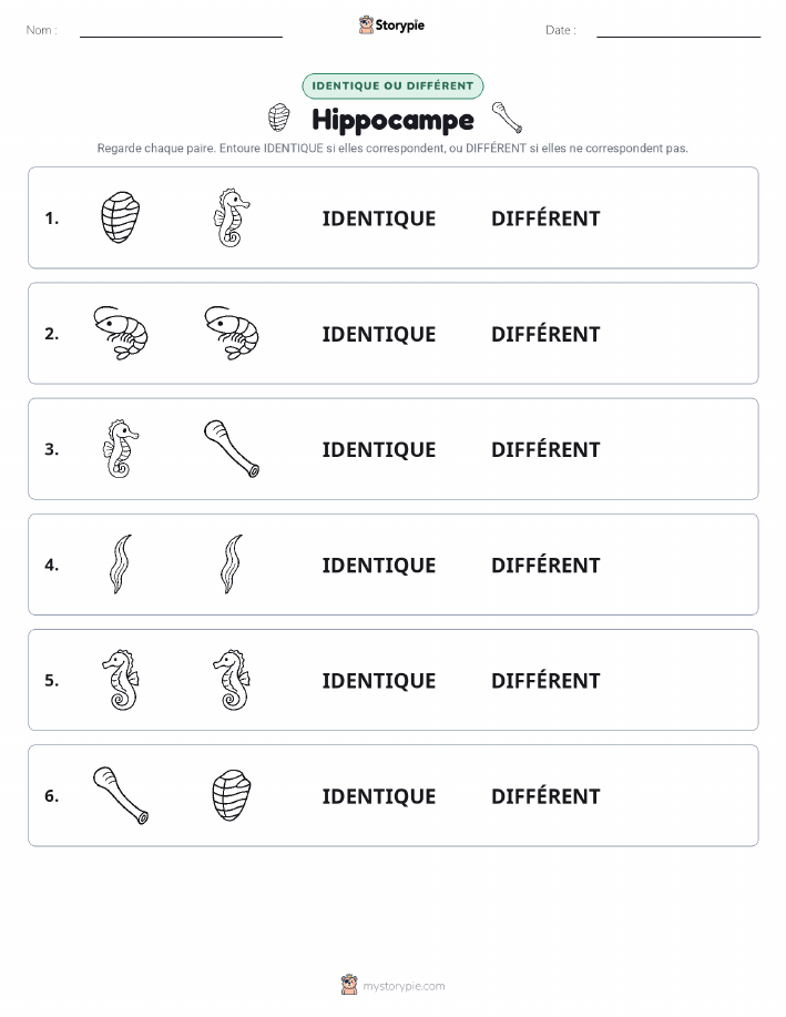 Identique ou Différent
