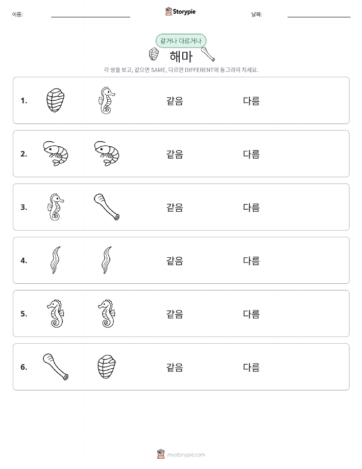 같은 것 또는 다른 것