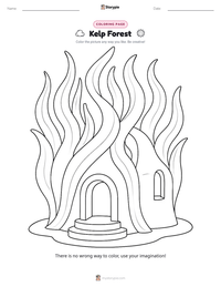 Kelp Forest printable worksheet preview