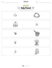 Kelp Forest printable worksheet preview