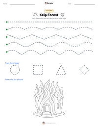 Kelp Forest printable worksheet preview