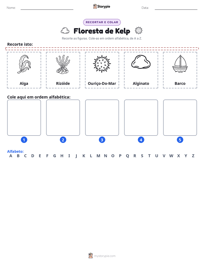 Recortar & Colar Alfabeto