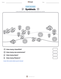 Symbiosis printable worksheet preview