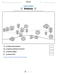 Vista previa de la hoja de trabajo imprimible de Simbiosis