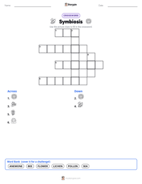 Symbiosis printable worksheet preview