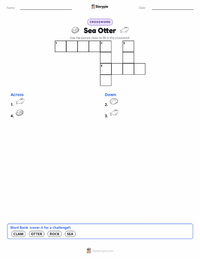 Sea Otter printable worksheet preview