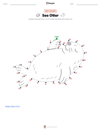 Sea Otter printable worksheet preview