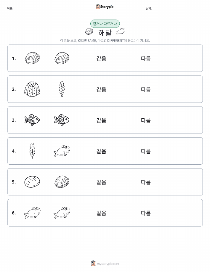 같은 것 또는 다른 것