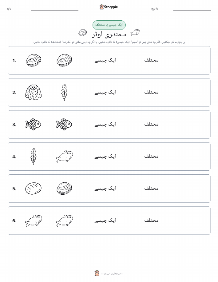 ایک جیسا یا مختلف