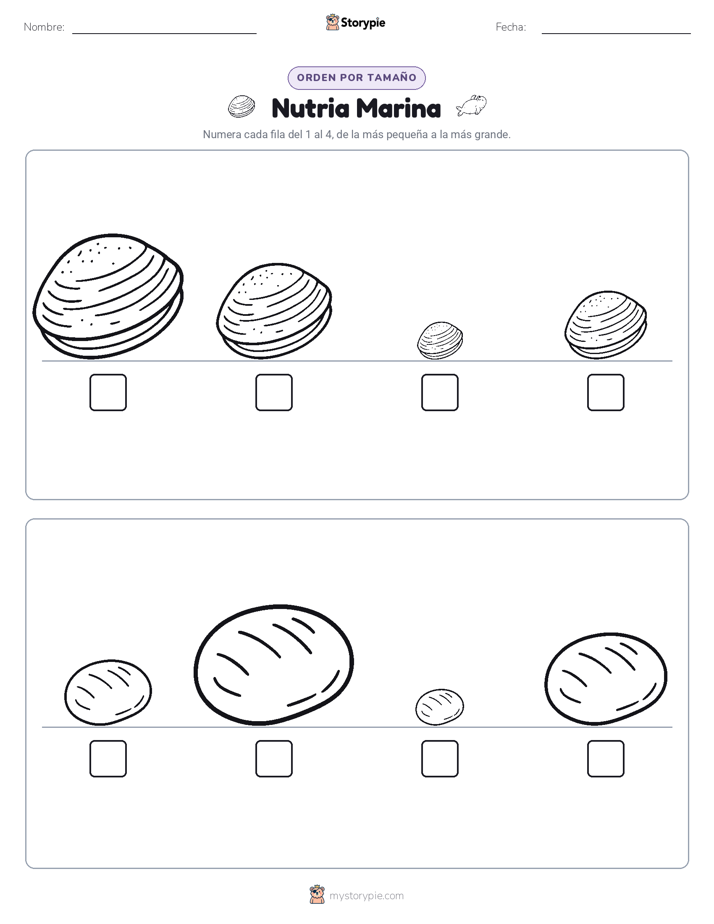 Orden de Tamaños