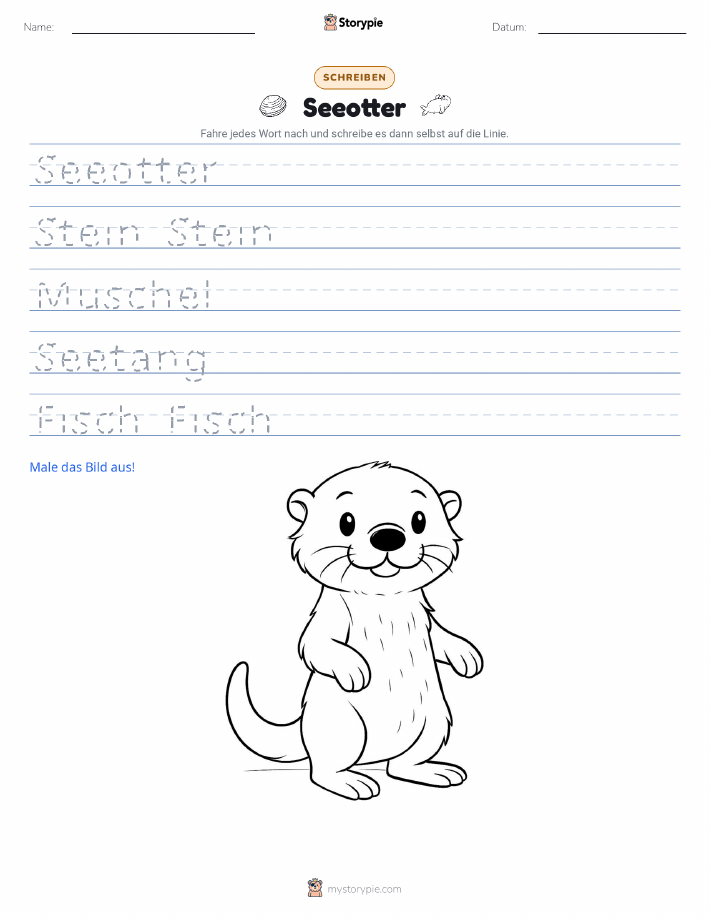 Schreibübung
