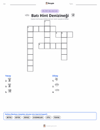 Batı Hint Denizayısı yazdırılabilir çalışma sayfası önizlemesi