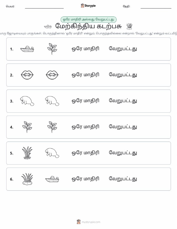 அதே அல்லது மாறுபட்டது