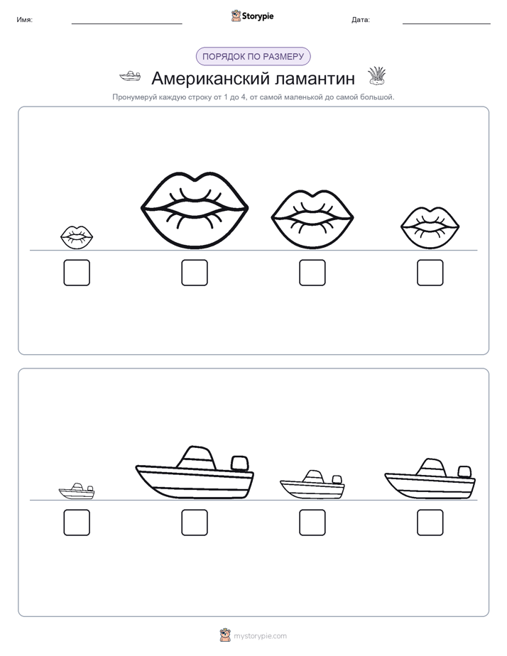 Размеры в порядке